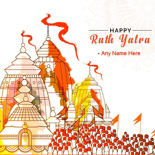 Rath Yatra Wishes Photo 2025 With Name Free Download