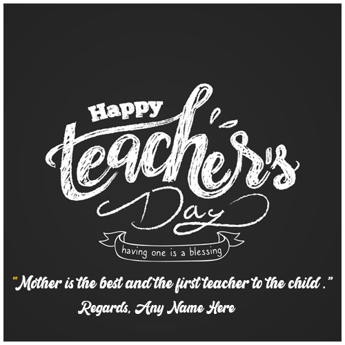 Teachers Day 2024 Wishing Card With Name