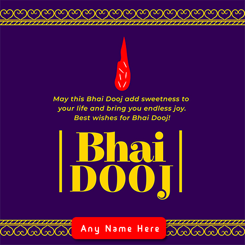 Happy Bhai Dooj 2024 Wishes In English With Name