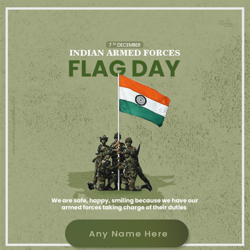 Armed Forces Flag Day 2024 Images Download With Name