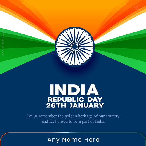 26 January Republic Day 2024 Card With Name