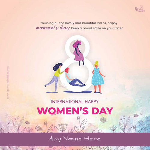 Happy International Women's Day Wishes With Name