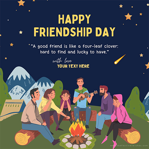 Personalized Happy Friendship Day 2024 Card With Name