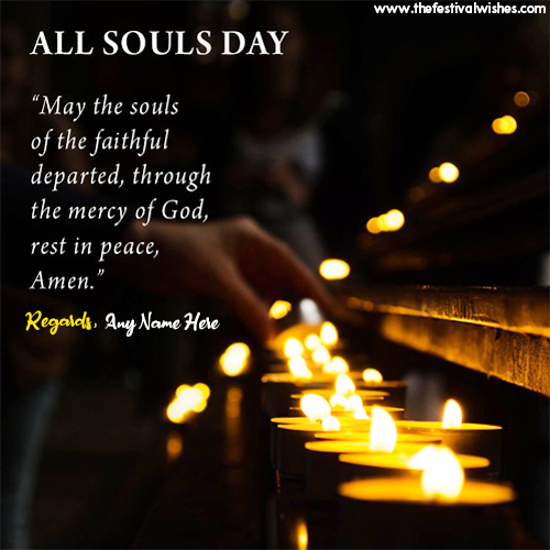 All Souls Day 2024 Greeting Card With Name