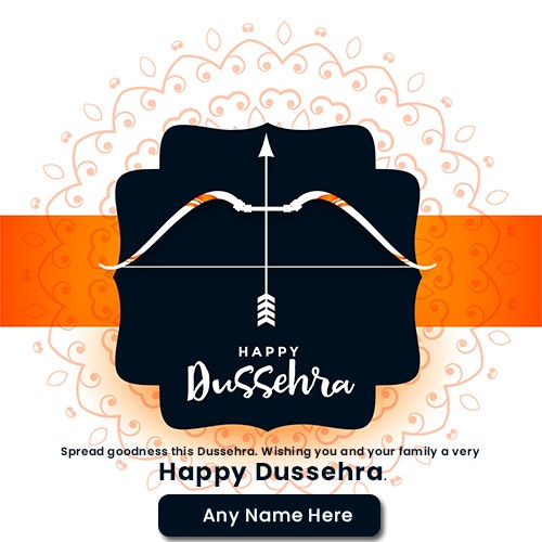 Happy Dussehra 2024 Card With Name Editor Online