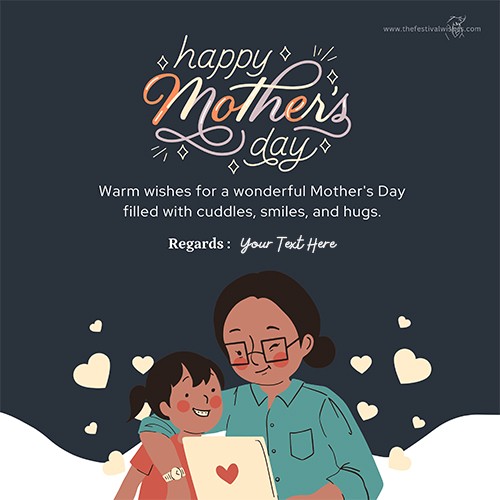 Happy Mother's day wishes with name