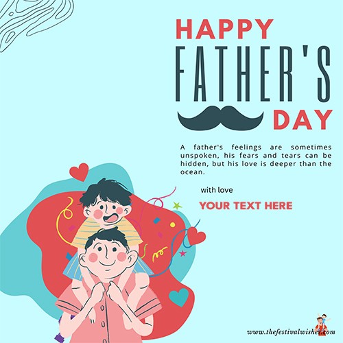 happy fathers day wishes with name