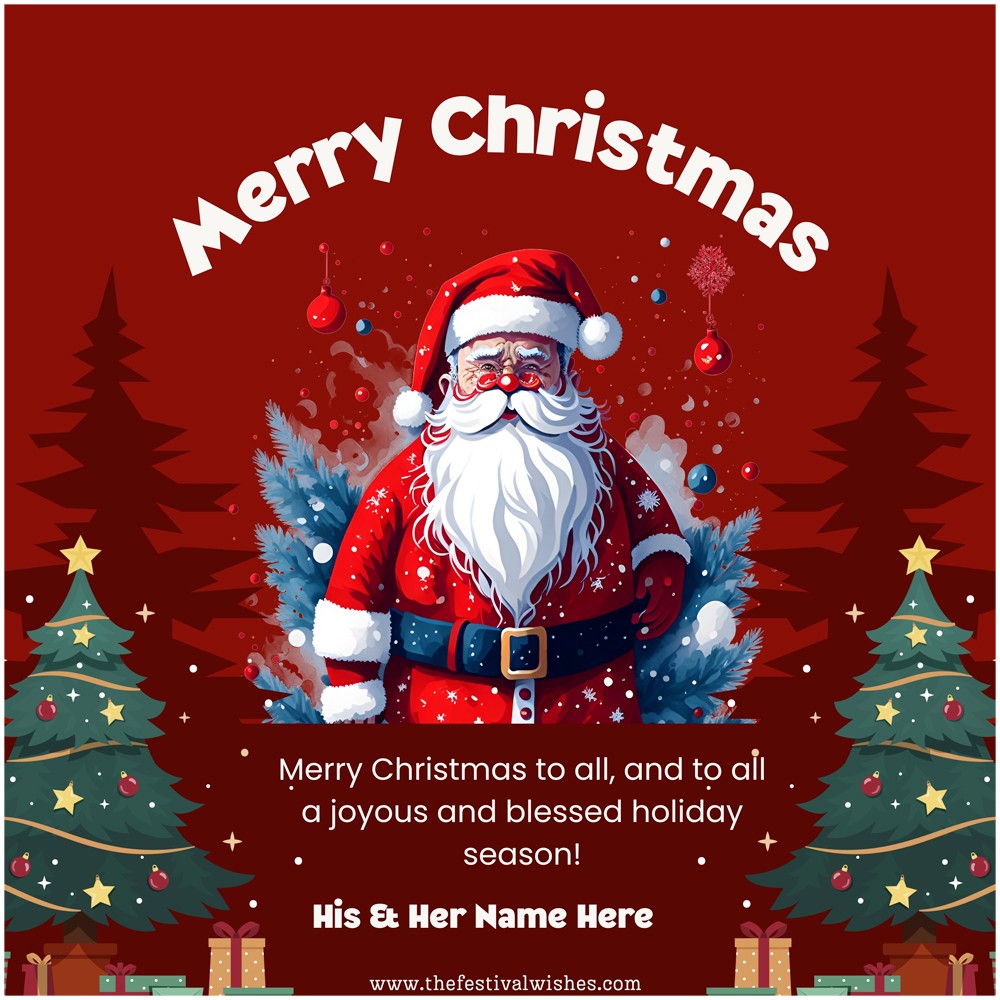 Merry Christmas 2023 And Happy New Year Messages 2023 Image With Name