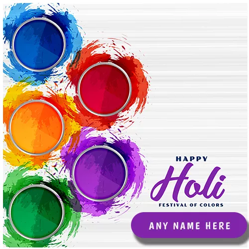 Wish You a Happy Holi 2024 with Name Editor