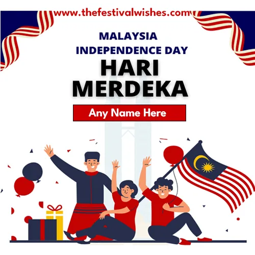 Malaysia Hari Merdeka 2025 Wishes Images With Name