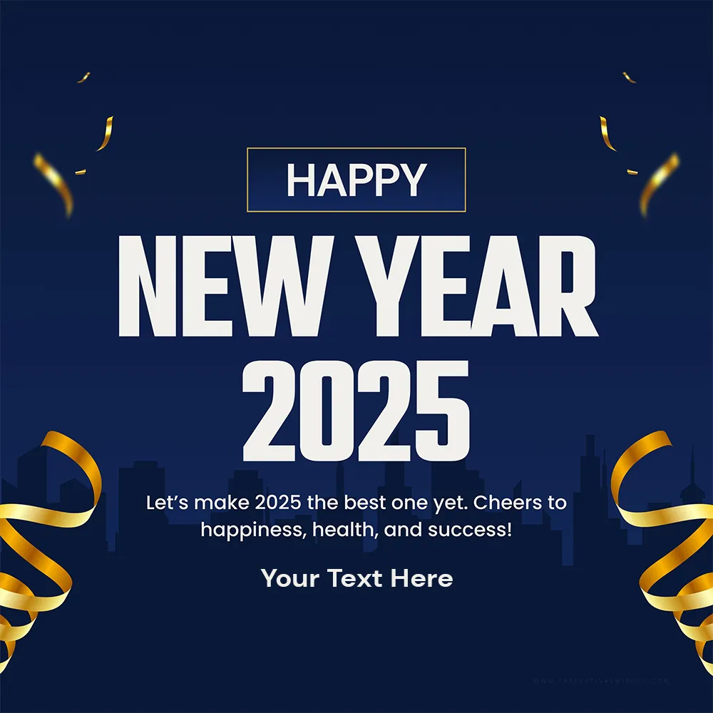 Happy New Year 2025 Greeting Card Images With Company Name